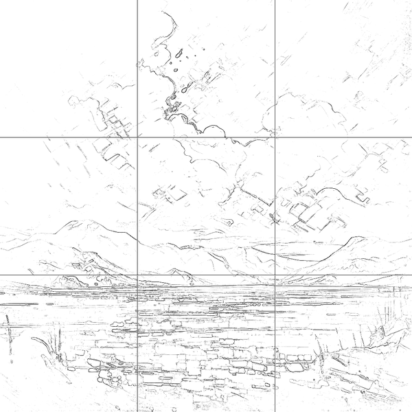 Sketch with grid