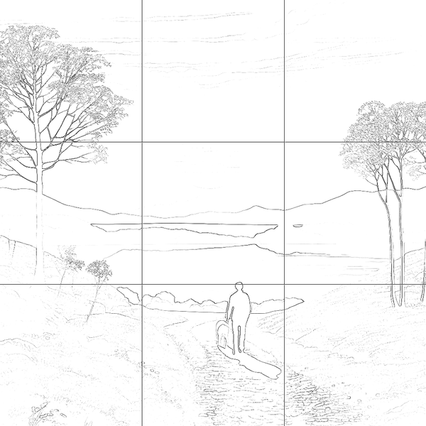 Sketch with grid