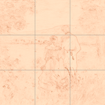 Sepia sketch with grid