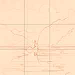 Sepia sketch with grid