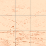 Sepia sketch with grid