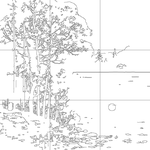 Line drawing with grid