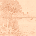 Sepia sketch with grid