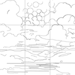 Line drawing with grid