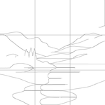 Line drawing with grid