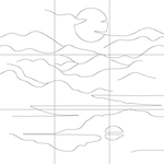 Line drawing with grid