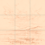 Sepia sketch with grid