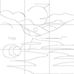 Line drawing with grid