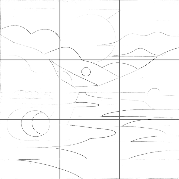 Sketch with grid