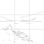 Line drawing with grid