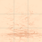 Sepia sketch with grid