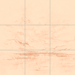 Sepia sketch with grid