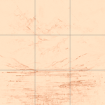 Sepia sketch with grid