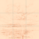 Sepia sketch with grid