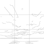 Line drawing with grid