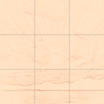 Sepia sketch with grid