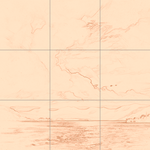 Sepia sketch with grid