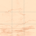 Sepia sketch with grid