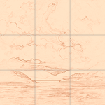 Sepia sketch with grid