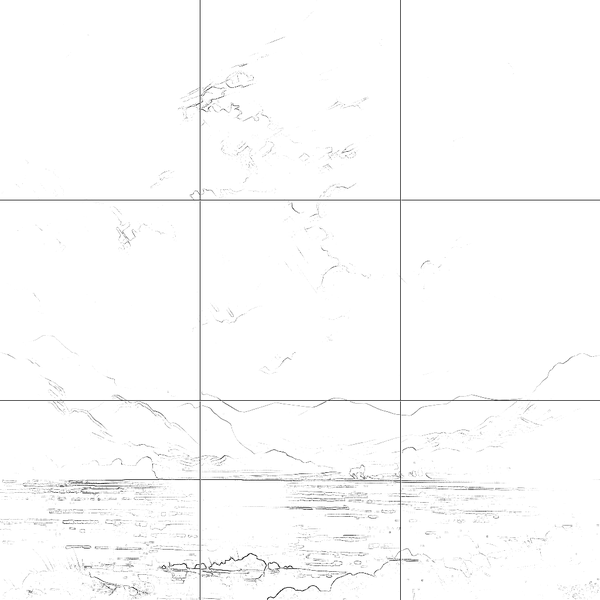 Sketch with grid