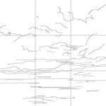 Line drawing with grid