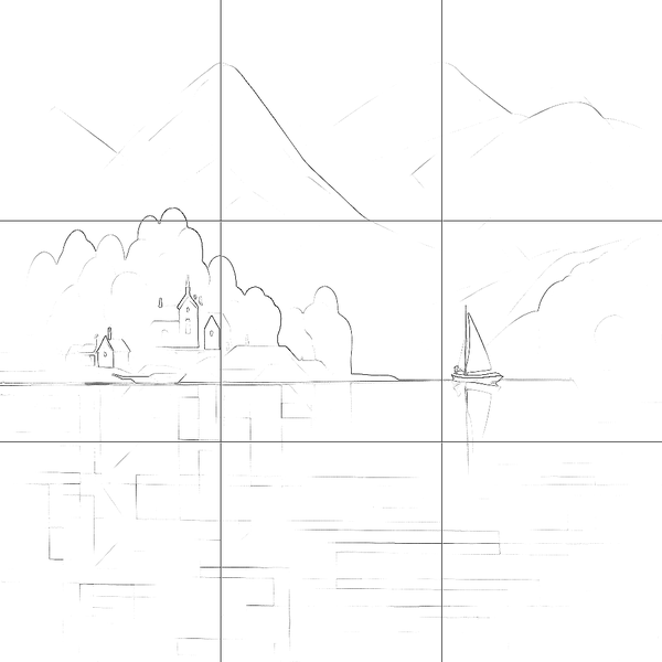 Sketch with grid