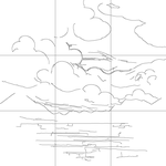 Line drawing with grid