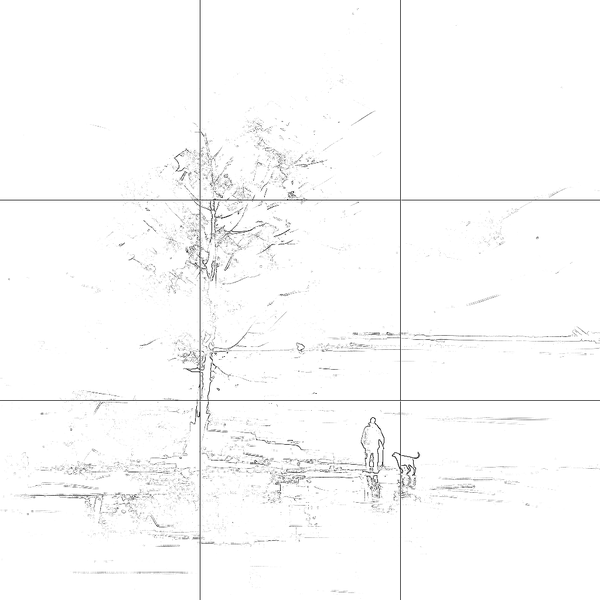 Sketch with grid