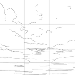 Line drawing with grid