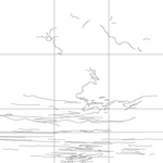 Line drawing with grid