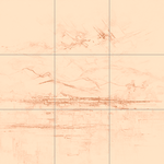 Sepia sketch with grid