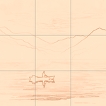 Sepia sketch with grid