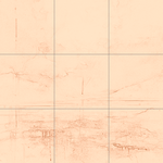 Sepia sketch with grid