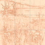 Sepia sketch with grid