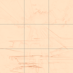 Sepia sketch with grid