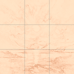 Sepia sketch with grid