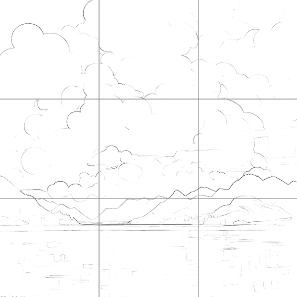 Sketch with grid