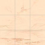 Sepia sketch with grid