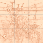 Sepia sketch with grid