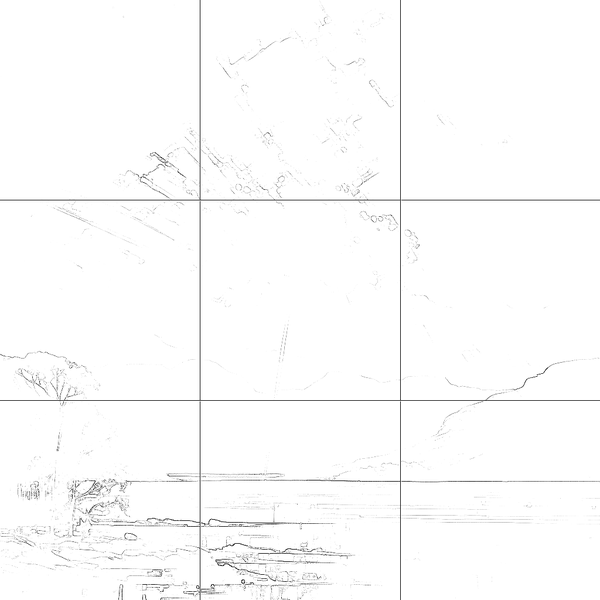 Sketch with grid