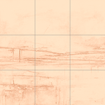 Sepia sketch with grid