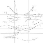 Line drawing with grid