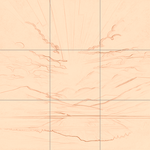 Sepia sketch with grid