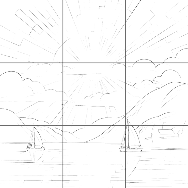 Sketch with grid