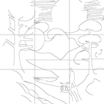 Line drawing with grid