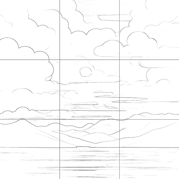 Sketch with grid