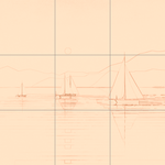 Sepia sketch with grid