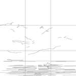 Line drawing with grid