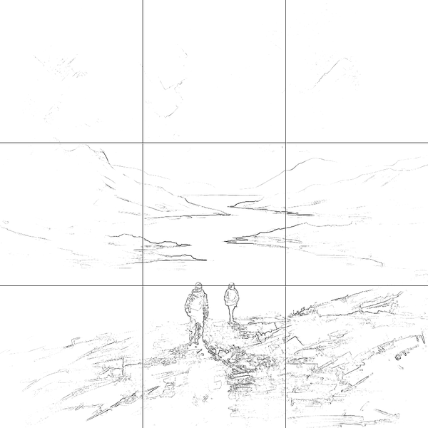 Sketch with grid