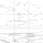 Line drawing with grid